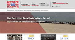 Desktop Screenshot of citronsusedparts.com