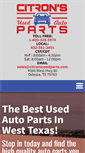 Mobile Screenshot of citronsusedparts.com