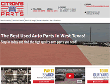 Tablet Screenshot of citronsusedparts.com